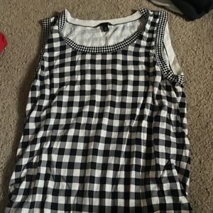 plaid tank talbots🖤🤍